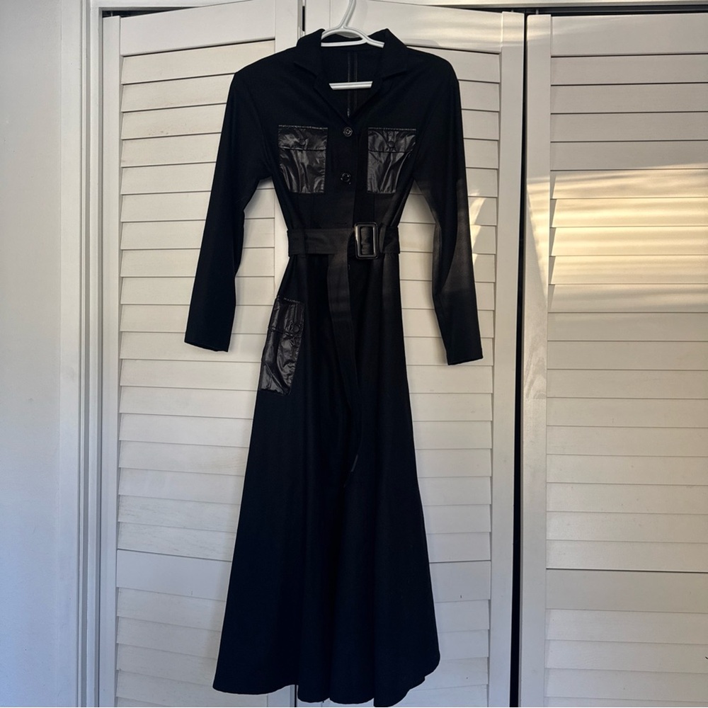 Moncler belted A line Dress